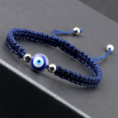New Evil Eye Braided Bracelet Lucky Red Black Color Thread C