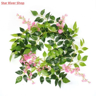 180cm Fake Ivy Wisteria Flowers Artificial Plant Vine Garlan