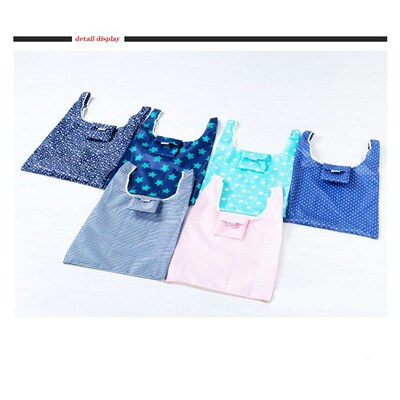 Hot Sale Fashion Printing Foldable Green Shopping Bag Tote F