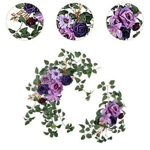 2x Wedding Arch Flowers Arch Floral Arrangement for Home