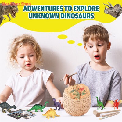 Educational Dinosaur Fossil Archaeological Toys Excavation D
