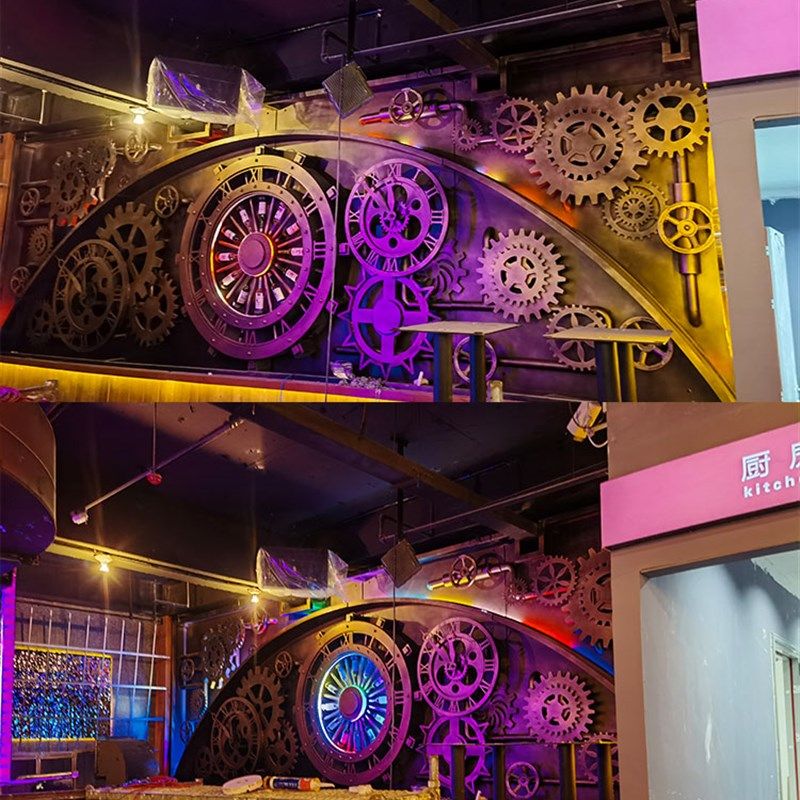 工业风创意复古怀旧铁艺机械齿轮墙壁酒吧饭厅金属壁饰墙面装饰品,家居饰品,壁饰,淘宝优惠券,粉丝福利购,淘宝优惠卷