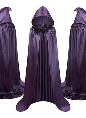 Halloween Cloak Black Death Cloak Witch Devil Costume Vampir