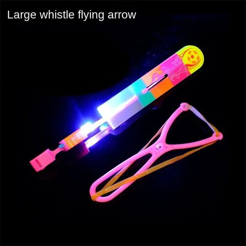 1pcs Novelty Plastic Luminous slingshot Propeller Outdoor Cl