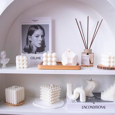 Ins Rubiks Cube Candle Internet Celebrity Aromatherapy Cand