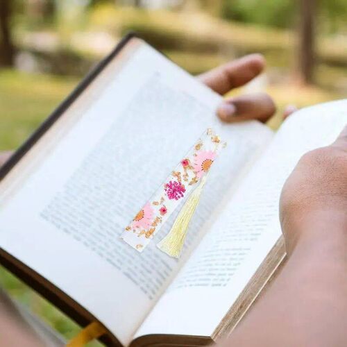 Creative Epoxy Bookmark Reading Book Mark Daisy Dried