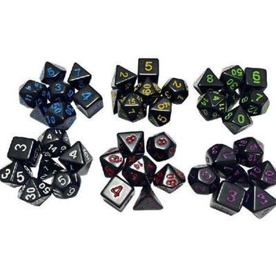 DND-Dice Set Sharp-Edge Galaxy-Dice Acrylic Polyhedral Dice