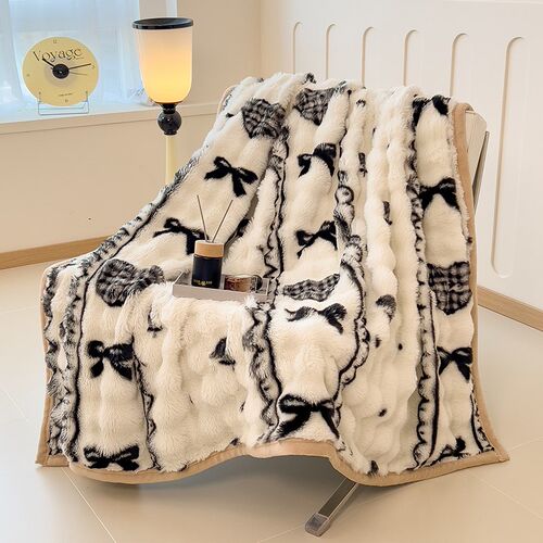 Super Soft Faux Fur Blanket Warm Blankets Coral Fleece Cover