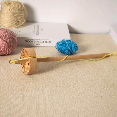 2x Yarn Spindle Practical Easy to Use Top Whorl for Woven