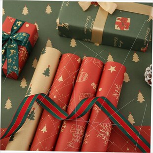 Christmas wrapping paper Gift box wrapping paper圣诞包装纸