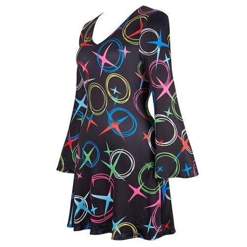 Disco Dress For Women Fancy Hippie Dance Costume 60s 70s 80s