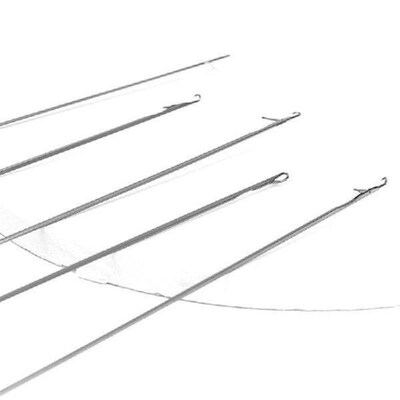 5PCS Plastic Handle Crochet Needle Hook for Hair Braiding,