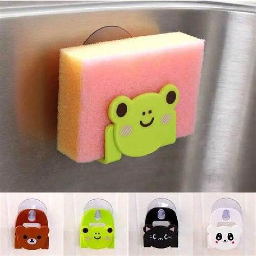 Sucking Disc Sponge Rag Storage Rack Bathroom Supplies