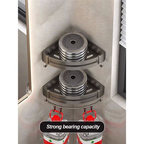 Adhensive Bathroom Shampoo Holder Shower Caddy Shelves Stora