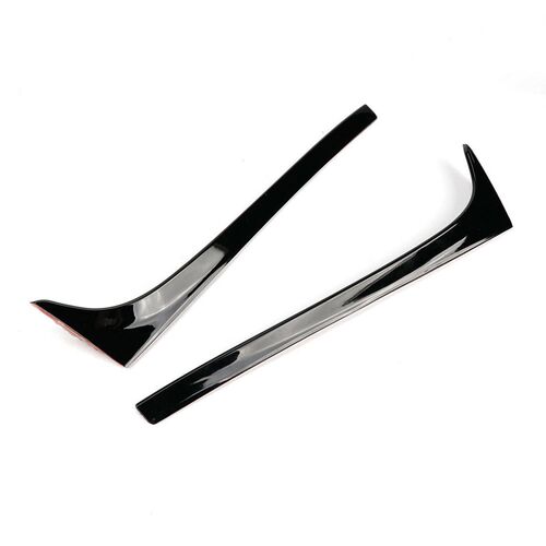 2PCS ABS bright black Car Rear Window Spoiler Side Wing For