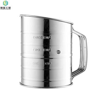 Stainless Steel Mesh Flour Sifter Mechanical Baking Icing S