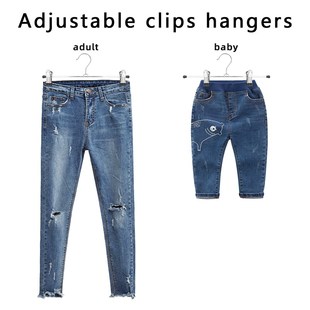 20 adjustable pants racks with clips, metal pants racks