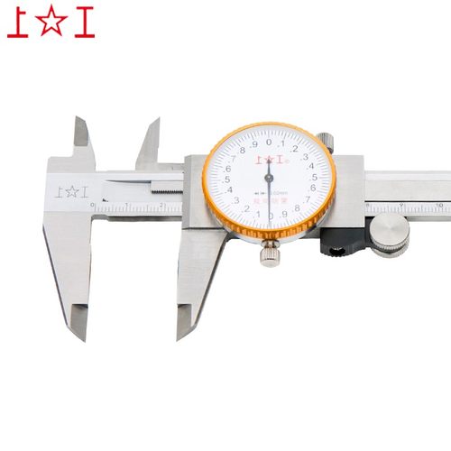 上工 带表卡尺 0-1-200mm不锈钢代表高精度卡尺 油表 防震量具