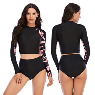 sleeve Swimwear Swimsuit Sexy bikini Long women Rashguard