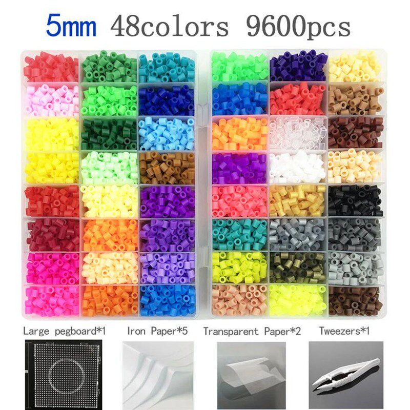 24/48/72 colors hama beads kit toy 2.6/5mm perler educationa