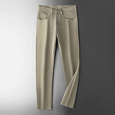 23 Spring and Summer New Thin Simple Khaki Casual Pants Men