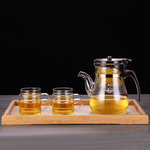 玻璃内胆飘逸杯可拆洗家用泡茶壶茶叶过滤冲茶器耐高温红茶杯茶具