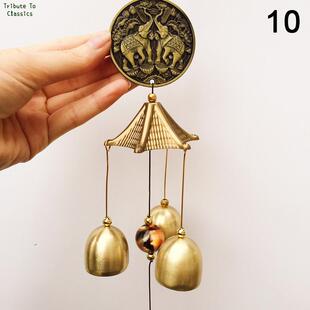 1Pc Antique Wind Chime Copper Yard Garden Outdoor Living Dec