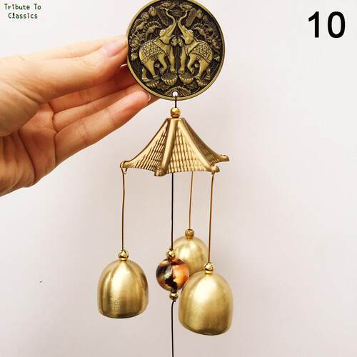 1Pc Antique Wind Chime Copper Yard Garden Outdoor Living Dec