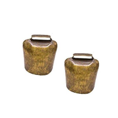 2 Pcs Collar Cattle and Sheep Bells Ring Doorbell Wireless