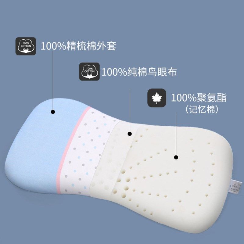儿童枕头和枕慢回弹记忆棉1-3-岁以上四季通用午睡枕卡通枕,床上用品,乳胶枕,淘宝优惠券,粉丝福利购,淘宝优惠卷