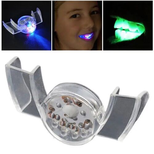 LED glowing flashing braces bracket part glowing teeth Hallo
