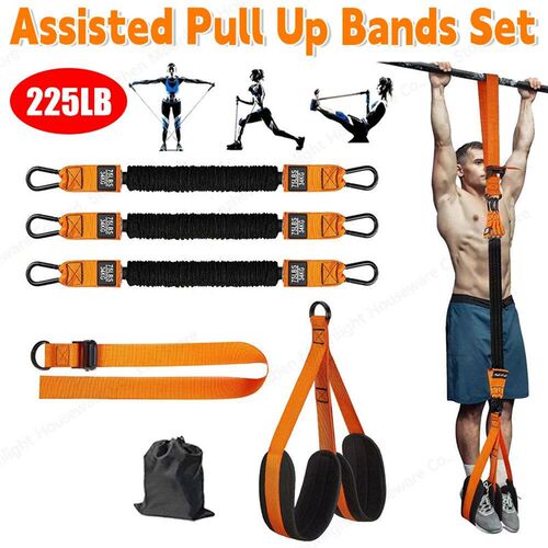 Pull Up Assistance Bands Set Resistance Strap Elastic Hangin