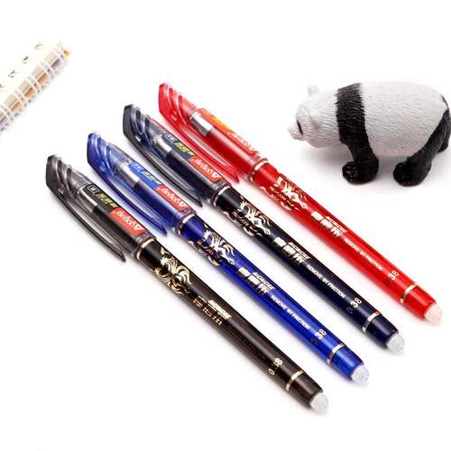 Erasable gel pens set 0.5 mm Fine point blue kawaii ballpoin