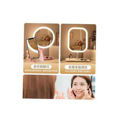 LED makeup mirror with lamp desktop fill light small mirror