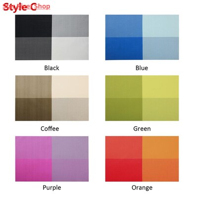 Set of 4 Table Placemats for Dining Table Woven Mats Non-sli