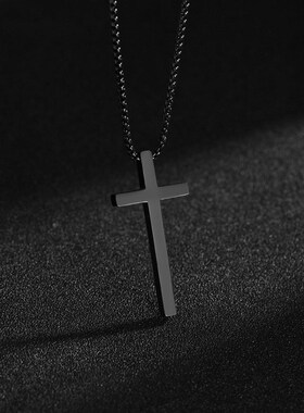 Cross necklace Mens fashion sweater chain十字架项链男