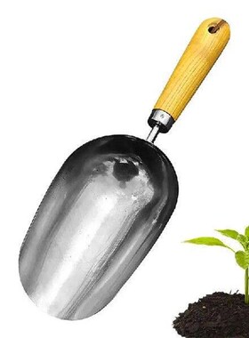 Potting Soil Scoop Wooden Handle Hand Garden Shovels