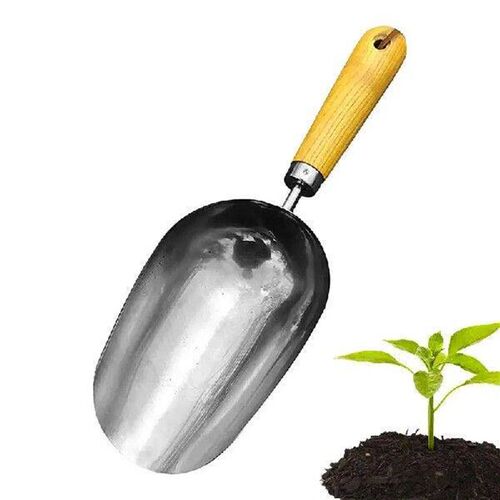 Potting Soil Scoop Wooden Handle Hand Garden Shovels