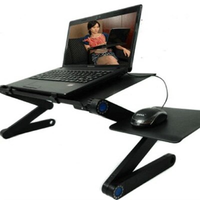 Cooling laptop desk Laptop stand Folding computer desk bed