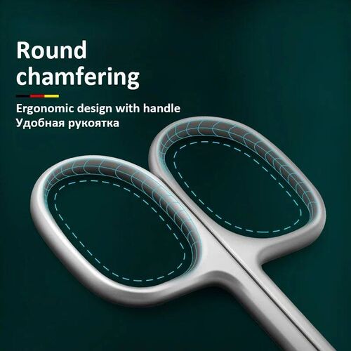 Curved Tip Blade Cuticle Scissors Nail Clippers Trimmer Stai