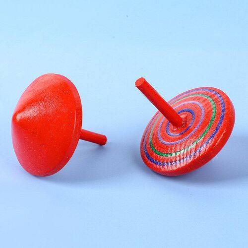 Wooden Mini Gyro Desktop Destress Wooden Toy Rainbow Mini Gy