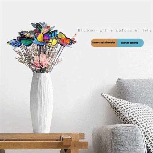 10pcs Butterflies Garden Yard Planter Colorful Whimsical But