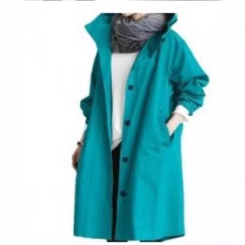 Clothing Casual Style Windbreaker For Women Mid-length Small