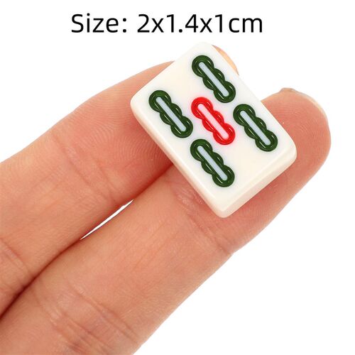 Mahjong Set Game Chinese Mini Portable Tiles Sets Travel Til
