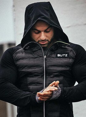 Winter Men Running Jacket Windproof Warm Hoodies Jogging Spo