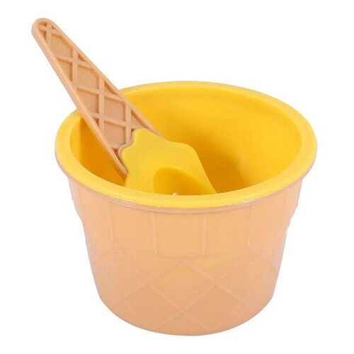 6Pcs Ice Cream Bowl Set Different Color Ice Cream Spoon
