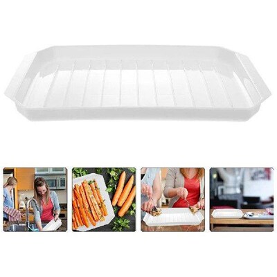 Bacon Griddle Roasting Pan Tray for Oven Microwave Plate