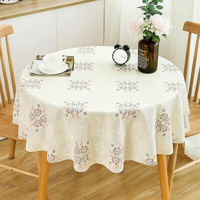 220cm 200cm round table cloth cover tablecloth waterproof