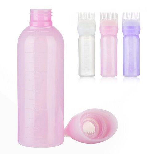120ml Multicolor Plastic Hair Dye Refillable Bottle Applicat