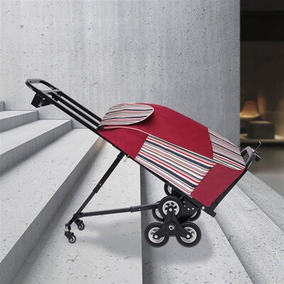 460lbs Black Stair Climbing Cart Trolley Stair Climber Hand